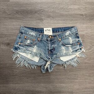 One teaspoon bonitas denim short size 25